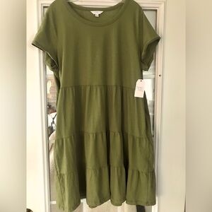 Green Tiered‎ Dress